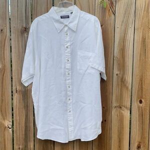 RoundTree & Yorke White Short Sleeve Men’s Shirt, Size-3XT